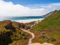 A beautiful view of California's coastline along Highway 1, Big Sur Royalty Free Stock Photo