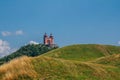 Beautiful view of Calvary BanskÃ¡ Å tiavnica on the hill