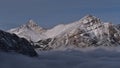 Beautiful view of the Canadian Rocky Mountains in Jasper National Park, Alberta, Canada in autumn season. Royalty Free Stock Photo