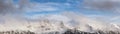 Beautiful View of the Canadian Snow Covered Landscape in Whistler Royalty Free Stock Photo