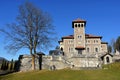 Beautiful view of Cantacuzino Palace, Busteni ,Prahova Valley, Romania Royalty Free Stock Photo