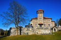 Beautiful view of Cantacuzino Palace, Busteni ,Prahova Valley, Romania Royalty Free Stock Photo