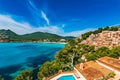 Spain Majorca, seaside coast view of Canyamel Royalty Free Stock Photo