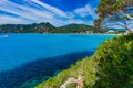 Sea landscape of seaside of Canyamel on Majorca, Balearic Islands Royalty Free Stock Photo