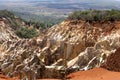 Beautiful view of the canyon erosion furrows, in the reserve Tsingy Ankarana, Madagascar