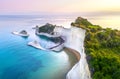 Beautiful view of Cape Drastis in Corfu in Greece Royalty Free Stock Photo