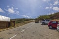 Beautiful view of car park in national park on northern part of island of Aruba..