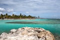 Beautiful view of caribbean lagoon