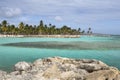 Beautiful view of caribbean lagoon