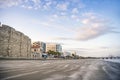 Beautiful view of the Castle and beach in Larnaka, Cyprus Royalty Free Stock Photo