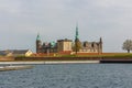 Beautiful view on castle of Hamlet at Kronborg in Helsingor Elsinore, Denmark Kronborg medieval castle in Denmark. Royalty Free Stock Photo