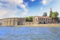 Beautiful view of the castle of Larnaca, on the island of Cyprus Royalty Free Stock Photo