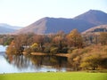 A beautiful view of Cat Bells from the Lakeside ,Cumbria,England