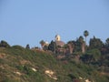 Beautiful view of the Catholic Monastery Stella Maris and Mount Carmel in Haifa.