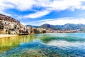 View of cefalu, town on the sea in Sicily, Italy Royalty Free Stock Photo