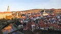 Beautiful view of Cesky Krumlov town Royalty Free Stock Photo