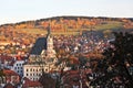 Beautiful view of Cesky Krumlov town Royalty Free Stock Photo