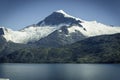 Beautiful view of the Chilean Fjords region in south Patagonia in Chile. Cruise ship sailing the Glacier Alley from the Beagle Royalty Free Stock Photo