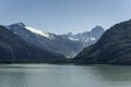 Beautiful view of the Chilean Fjords region in south Patagonia in Chile. Cruise ship sailing the Glacier Alley from the Beagle Royalty Free Stock Photo