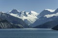 Beautiful view of the Chilean Fjords region in south Patagonia in Chile. Cruise ship sailing the Glacier Alley from the Beagle Royalty Free Stock Photo