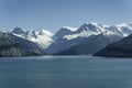 Beautiful view of the Chilean Fjords region in south Patagonia in Chile. Cruise ship sailing the Glacier Alley from the Beagle Royalty Free Stock Photo