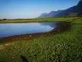 Beautiful view of chulliyar dam with Nelliyampathy mountains,Palakkad, Kerala, India. Royalty Free Stock Photo