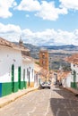 Beautiful view of the church of barichara Santander Royalty Free Stock Photo