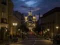 Beautiful view of a church by night time