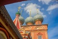 View of the Church of the Resurrection of Christ on the Debra located in the ancient Russian city of the Golden ring Kos