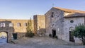 Beautiful view of the Church of San Giorgio in the historic center of Montemerano, Grosseto, Tuscany, Italy