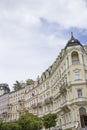 Beautiful view of the city center in Karlovy Vary Royalty Free Stock Photo