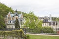 Beautiful view of the city center in Karlovy Vary Royalty Free Stock Photo