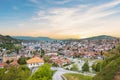 Beautiful view of the city of Sarajevo, Bosnia and Herzegovina