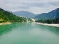 Beautiful view of the clear Ganga river in Rishikesh Royalty Free Stock Photo