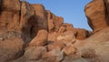 Beautiful view of the cliffs of Jabal Qara, Hofuf al Hasa, Saudi Arabia