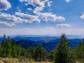 beautiful view of the clouds above the mountains on Zlatibor Royalty Free Stock Photo