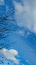 Beautiful view of cloudy blue sky Royalty Free Stock Photo