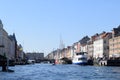 Beautiful view Copenhagen city canals Denmark