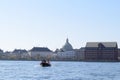 Beautiful view Copenhagen city canals Denmark