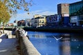 A beautiful view of cork city by river Lee. Cork City, Ireland.