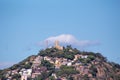 Beautiful view of the Costa Brava Blanes in Spain under a blue sk Royalty Free Stock Photo