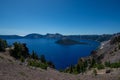 Panorama near Pumice Point of Crater Lake in Oregon Royalty Free Stock Photo