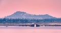 Beautiful view of Dal Lake in the evening time, Srinagar, Kashmir, India Royalty Free Stock Photo