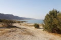 Beautiful view on the Dead sea beach Royalty Free Stock Photo