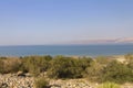 Beautiful view on the Dead sea beach Royalty Free Stock Photo