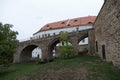 Beautiful view of decin city from pastyrska stena rock