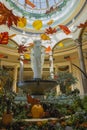 Beautiful view of design decorative interior view of casino hotel Venetian. Strip. Las Vegas,