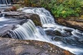 Beautiful view of DeSoto Falls in DeSoto State Park, Alabama Royalty Free Stock Photo