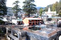 Beautiful view in dharmshala bhagsunag temple Royalty Free Stock Photo