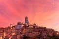 Siena Cathedral at gorgeous sunset, Tuscany, Italy Royalty Free Stock Photo